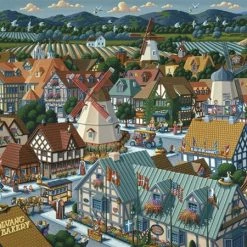 Brand new ✔️ Dowdle Folk Art 500 Pieces Solvang 🌟