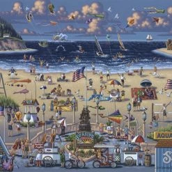 Hot Sale ✨ Dowdle Folk Art 500 Pieces Seaside ⭐