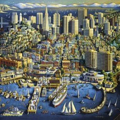 Outlet 🤩 Dowdle Folk Art 1000 Pieces San Francisco 👏