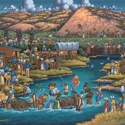 Budget 🎁 Dowdle Folk Art 500 Pieces Pioneer Trek 😀