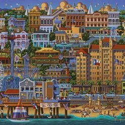 Best Pirce ⌛ Dowdle Folk Art 500 Pieces Galveston, Texas 💯