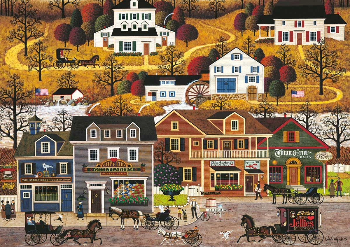 Brand new ๐ Buffalo Games 300 Pieces Hawkriver Hollow ๐