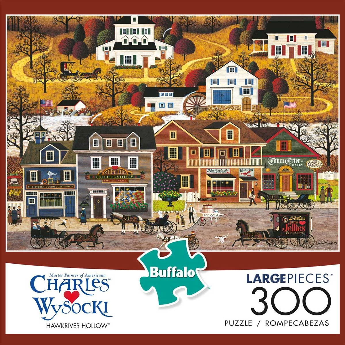 Brand new ๐ Buffalo Games 300 Pieces Hawkriver Hollow ๐ - Image 2