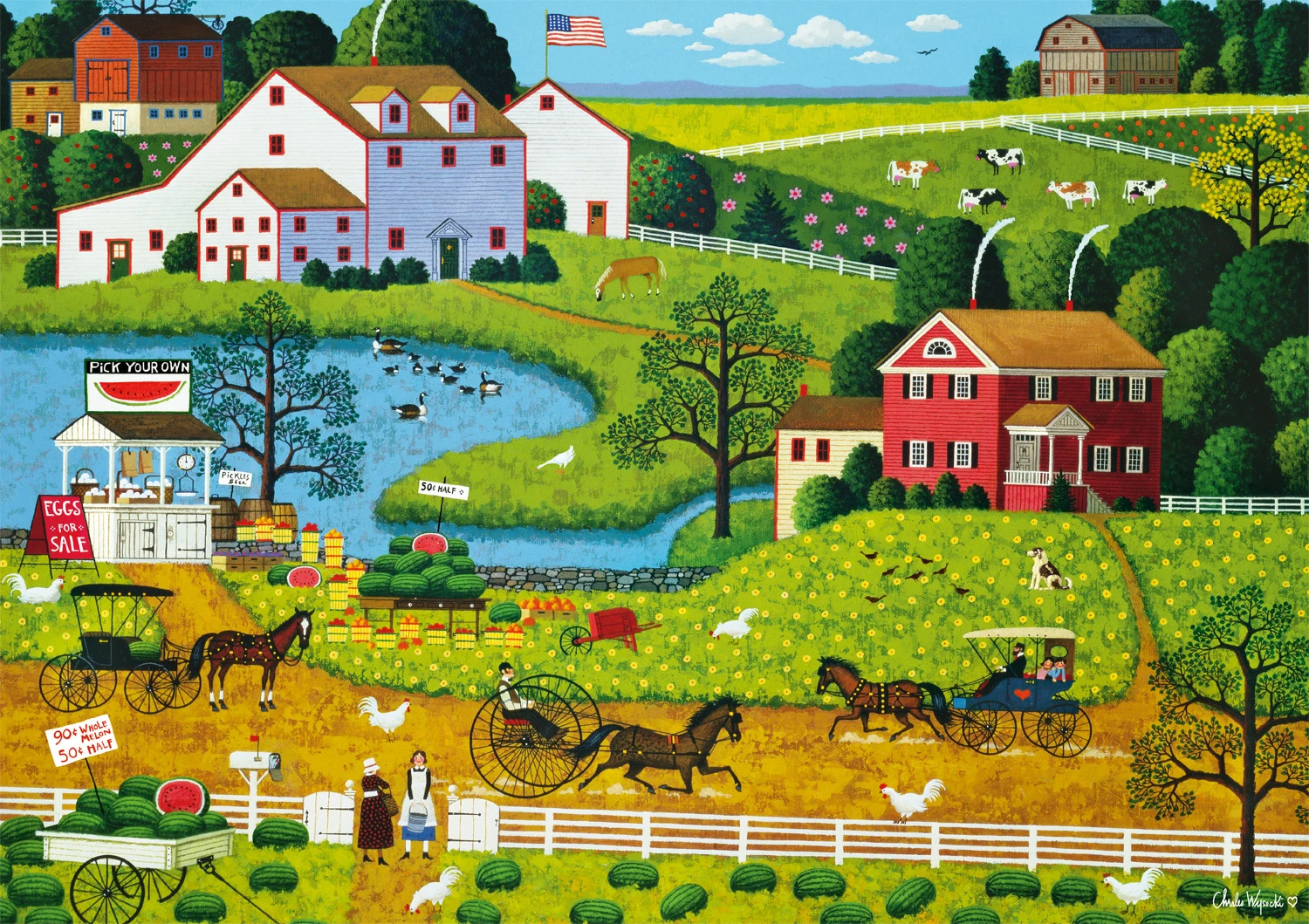 Best deal β Buffalo Games 300 Pieces Jolly Hill Farms β