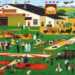 Best deal ⭐ Buffalo Games 1000 Pieces Four Aces Flying School 🤩