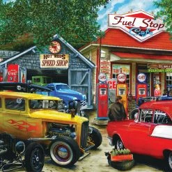 Coupon 😀 Springbok 1000 Pieces Hot Rod Cafe ⭐