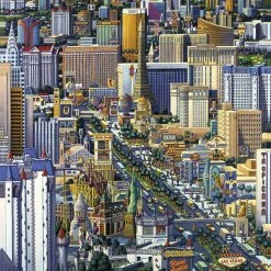 Budget ❤️ Dowdle Folk Art 1000 Pieces Las Vegas ⭐