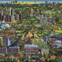 Budget 👏 Dowdle Folk Art 1000 Pieces Valley Of The Sun 🥰