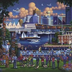Deals 🛒 Dowdle Folk Art 1000 Pieces Stanley Park 👍