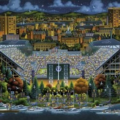 Budget 😀 Dowdle Folk Art 100 Pieces Washington Huskies 🔥