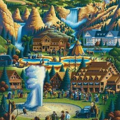 Best reviews of ⭐ Dowdle Folk Art 500 Pieces Yellowstone National Park 🔥