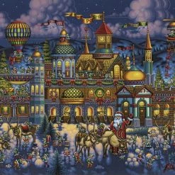 Best reviews of ⌛ Dowdle Folk Art 500 Pieces Santa's Workshop 🔥