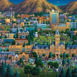 Best Pirce 💯 Dowdle Folk Art 500 Pieces Utah State University ❤️