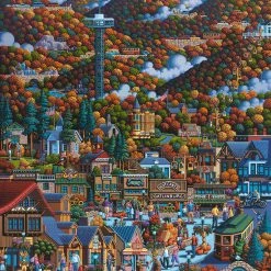 Promo 🤩 Dowdle Folk Art 500 Pieces Smoky Mountain National Park 🌟