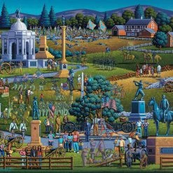 Best Sale 👍 Dowdle Folk Art 500 Pieces Gettysburg National Military Park ⌛
