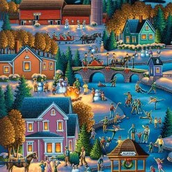 Buy ❤️ Dowdle Folk Art 500 Pieces Over The River 🛒