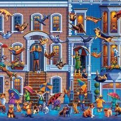 Wholesale ✔️ Dowdle Folk Art 500 Pieces Raining Cats And 🐶 Dogs ✨