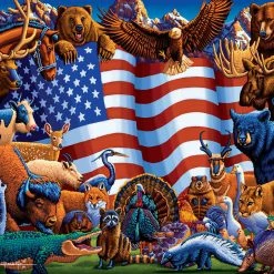 Best Pirce 🛒 Dowdle Folk Art 100 Pieces Animals Of America 😀