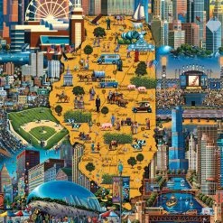 Deals 💯 Dowdle Folk Art 500 Pieces Best Of Chicago 🎁