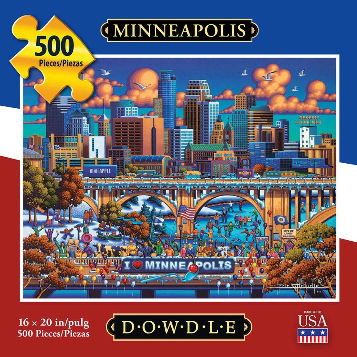 Buy π Dowdle Folk Art 500 Pieces Minneapolis π