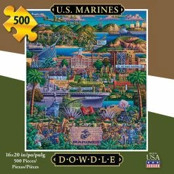 Top 10 😍 Dowdle Folk Art 500 Pieces U.S. Marines ✔️