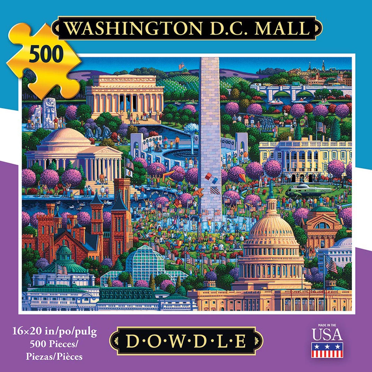 Budget ๐ฅ Dowdle Folk Art 500 Pieces Washington D.C. Mall ๐ฅฐ - Image 2