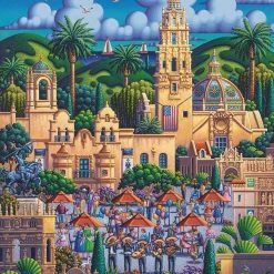 Brand new 👍 Dowdle Folk Art 500 Pieces San Diego's Balboa Park 🔔