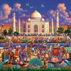 Best Pirce 🧨 Dowdle Folk Art 1000 Pieces Taj Mahal 🛒