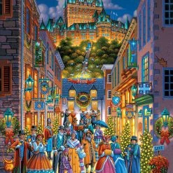 Hot Sale 😉 Dowdle Folk Art 1000 Pieces Quebec Holiday 👏