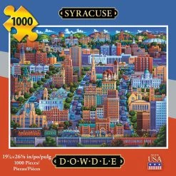 New 👍 Dowdle Folk Art 1000 Pieces Syracuse 😉