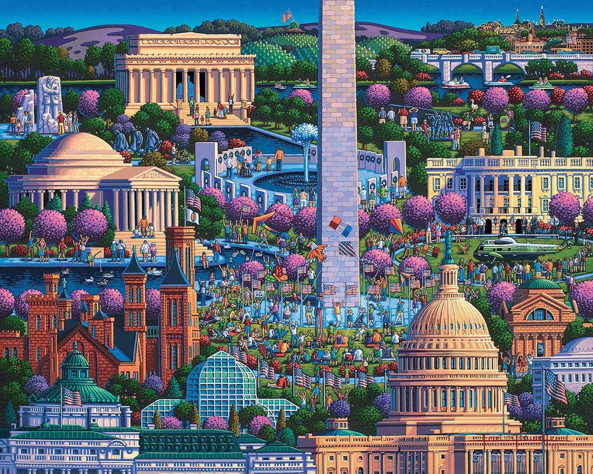 Budget ๐ฅ Dowdle Folk Art 500 Pieces Washington D.C. Mall ๐ฅฐ