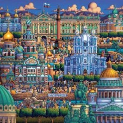 Budget ❤️ Dowdle Folk Art 1000 Pieces St Petersburg 💯