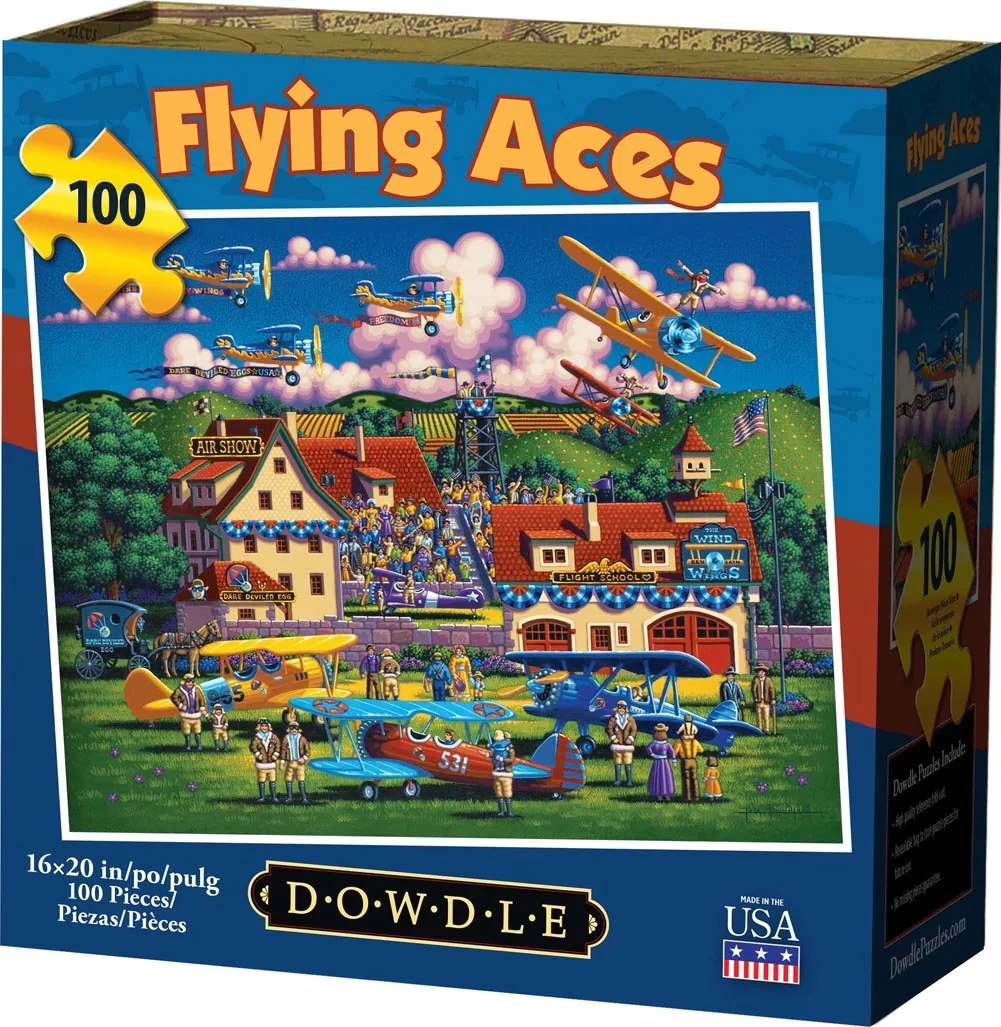 Best Sale π Dowdle Folk Art 100 Pieces Flying Aces 𧨠- Image 2