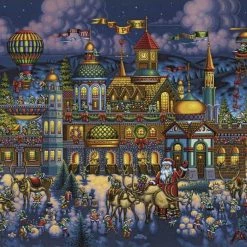 Best Sale ✨ Dowdle Folk Art 100 Pieces Santa's Workshop 👏