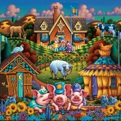 Top 10 🔥 Dowdle Folk Art 100 Pieces Three Little Pigs 🌟