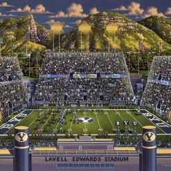 Flash Sale ๐ Dowdle Folk Art 250 Pieces BYU Cougars Mini Puzzle โจ