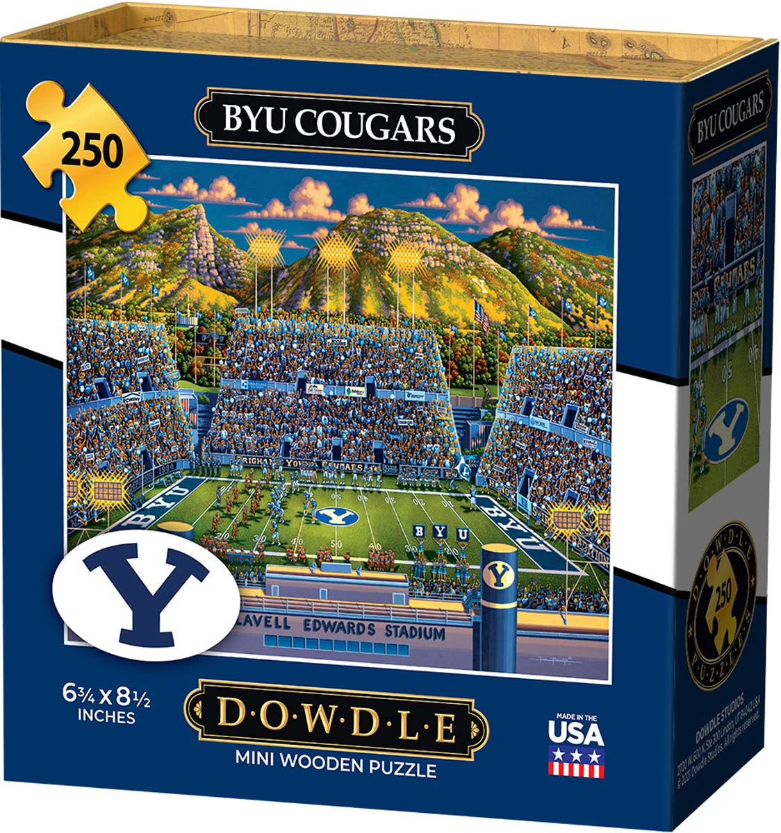 Flash Sale π Dowdle Folk Art 250 Pieces BYU Cougars Mini Puzzle β¨ - Image 2