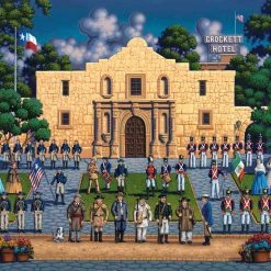 Best Pirce ๐ฅฐ Dowdle Folk Art 250 Pieces The Alamo Mini Puzzle ๐