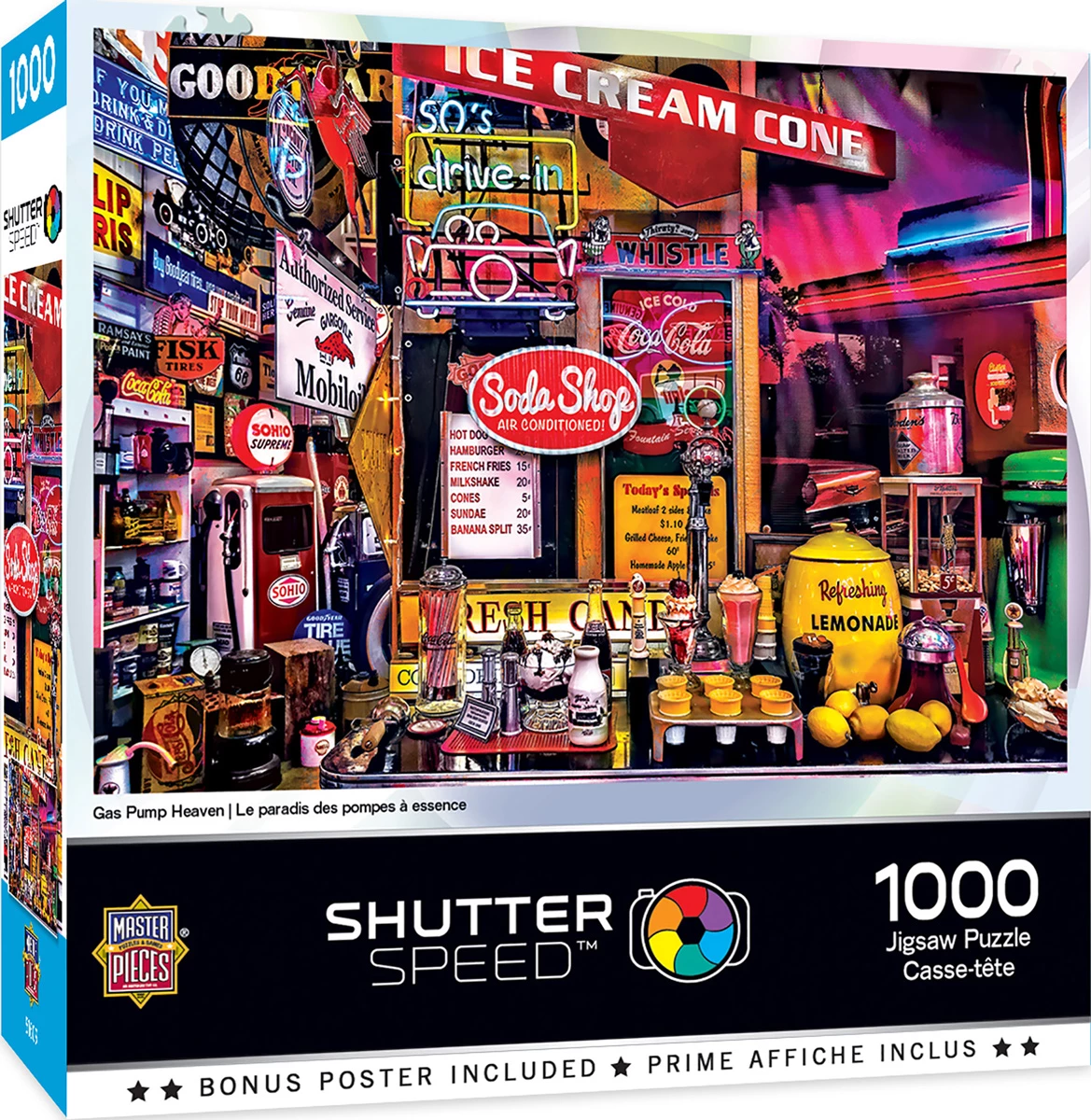 Promo 💯 MasterPieces 1000 Pieces Gas Pump Heaven 👍 - Image 2