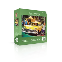 Hot Sale 😀 New York Puzzle Co 100 Pieces Car Camping - 1958 Brookwood Wagon Mini Puzzle 🥰
