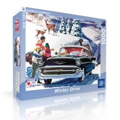 Brand new 🔔 New York Puzzle Co 1000 Pieces Winter Drive 🔔