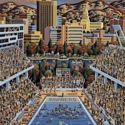 Outlet ⭐ Dowdle Folk Art 500 Pieces Boise State Broncos ✔️