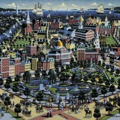Discount 👏 Dowdle Folk Art 500 Pieces Boston Commons 🤩