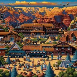 Brand new 🔥 Dowdle Folk Art 500 Pieces Grand Canyon 🎉