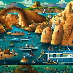 Budget 🧨 Dowdle Folk Art 500 Pieces Lake Powell 😉