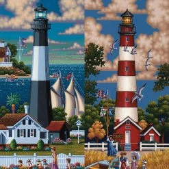 Best reviews of ✨ Dowdle Folk Art 500 Pieces Lighthouses South 😍