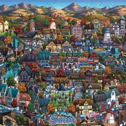Budget 🔔 Dowdle Folk Art 250 Pieces Solvang Danish Village Mini Puzzle 👏