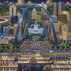 Cheapest 🛒 Dowdle Folk Art 500 Pieces St. Louis 🔔