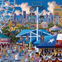 Best reviews of 🧨 Dowdle Folk Art 500 Pieces State Fair 💯