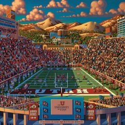 Wholesale โค๏ธ Dowdle Folk Art 250 Pieces Utah Utes Mini Puzzle ๐งจ